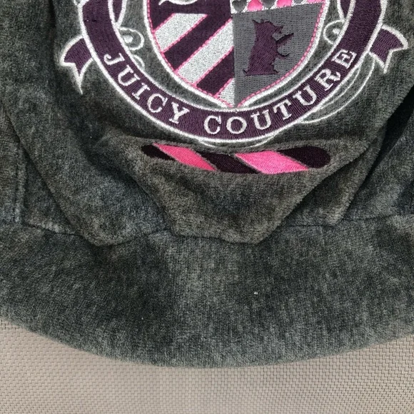 Juicy Couture Vintage 2002 Gray and Pink Velour Bag - Picture 5 of 16